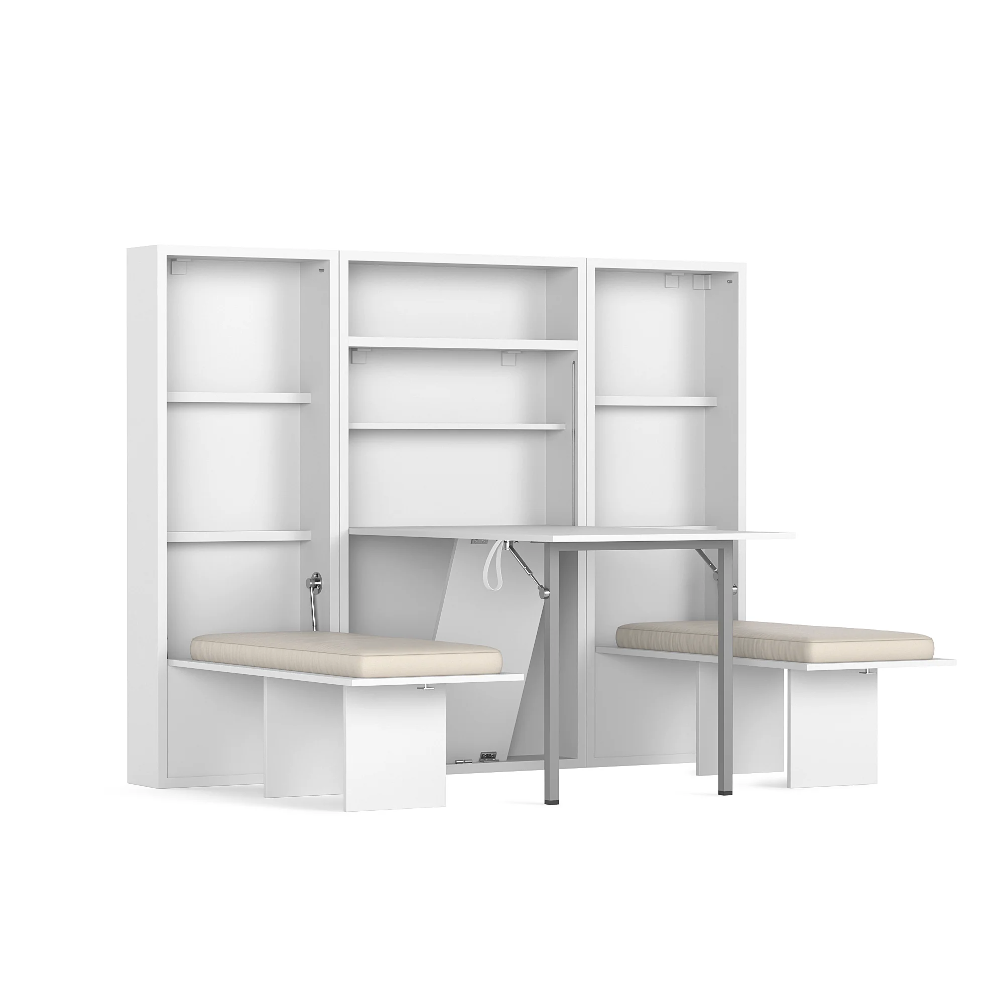 Foldable Wall-Mounted Dining Table in Chennai by LivLux Interiors